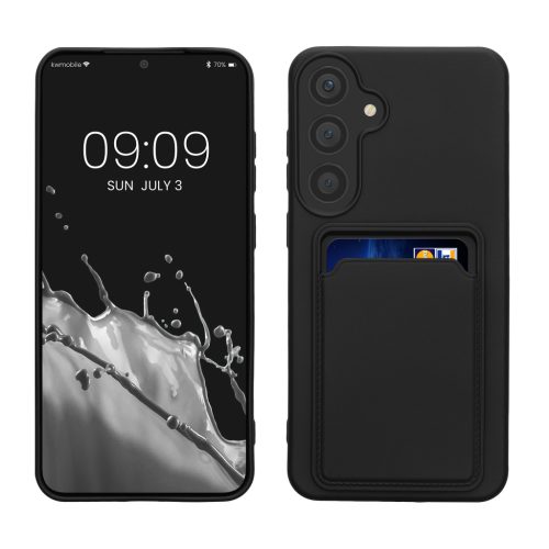 Pouzdro Kwmobile pro Samsung Galaxy S24 Plus, černé, silikonové, KWM000021TM001C