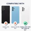 Pouzdro Kwmobile s odnímatelným šňůrkou pro Samsung Galaxy A52/Galaxy A52 5G/Galaxy A52s 5G, průhledné/černé, silikonové, KWM000021UF001C