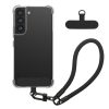 Pouzdro Kwmobile s odnímatelným šňůrkou pro Samsung Galaxy S22, průhledné/černé, silikonové, KWM000021UH001C