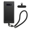 Pouzdro Kwmobile s odnímatelným šňůrkou pro Samsung Galaxy S10e, průhledné/černé, silikonové, KWM000021UK001C