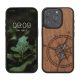 Pouzdro Kwmobile pro Apple iPhone 15 Pro, hnědé, dřevo/silikon, KWM000020EI002C