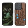 Pouzdro Kwmobile pro Apple iPhone 15 Pro, hnědé, dřevo/silikon, KWM000020EI003C