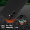 Pouzdro Kwmobile se šňůrkou pro Samsung Galaxy A15 5G, černé, silikonové, KWM000021UN001C