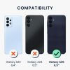 Pouzdro Kwmobile se šňůrkou pro Samsung Galaxy A25, černé, silikonové, KWM000021UO001C