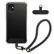 Pouzdro Kwmobile s odnímatelným šňůrkou pro Apple iPhone 11, průhledné/černé, silikonové, KWM000022TK001C