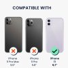 Pouzdro Kwmobile s odnímatelným šňůrkou pro Apple iPhone 11, průhledné/černé, silikonové, KWM000022TK001C
