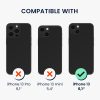Pouzdro Kwmobile s odnímatelným šňůrkou pro Apple iPhone 13, průhledné/černé, silikonové, KWM000022TL001C