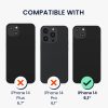 Pouzdro Kwmobile s odnímatelným šňůrkou pro Apple iPhone 14, průhledné/černé, silikonové, KWM000022TM001C