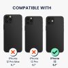 Pouzdro Kwmobile s odnímatelným šňůrkou pro Apple iPhone 12, průhledné/černé, silikonové, KWM000022TN001C