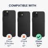 Pouzdro Kwmobile s odnímatelným šňůrkou pro Apple iPhone 12 Pro, průhledné/černé, silikonové, KWM000022TO001C