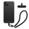 Pouzdro Kwmobile s odnímatelným šňůrkou pro Apple iPhone 15, průhledné/černé, silikonové, KWM000022TP001C