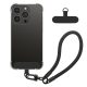 Pouzdro Kwmobile s odnímatelným šňůrkou pro Apple iPhone 15 Pro, průhledné/černé, silikonové, KWM000022TQ001C