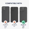Pouzdro Kwmobile s odnímatelným šňůrkou pro Apple iPhone 15 Pro, průhledné/černé, silikonové, KWM000022TQ001C