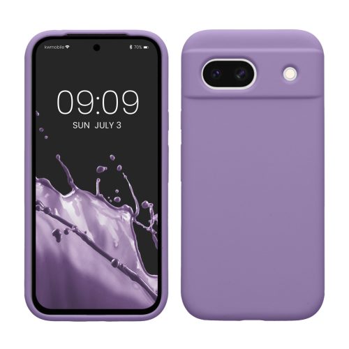 Pouzdro Kwmobile pro Google Pixel 8a, fialové, silikonové, KWM000020KQ027C