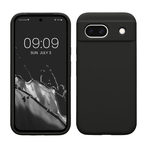 Pouzdro Kwmobile pro Google Pixel 8a, černé, silikonové, KWM000020KQ029C