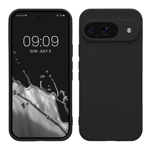 Pouzdro Kwmobile pro Google Pixel 9, černé, silikonové, KWM000020PG004C