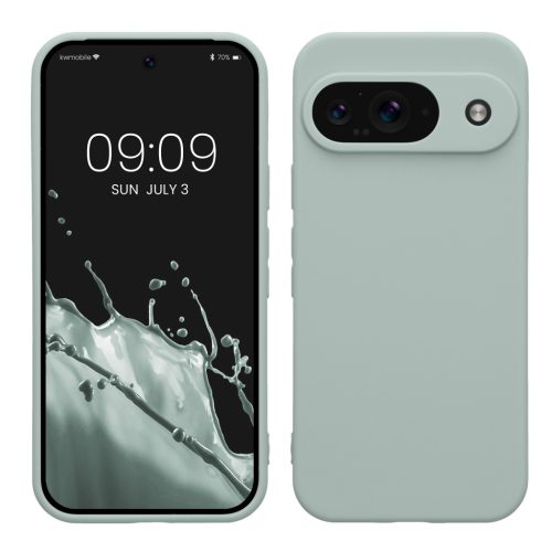 Pouzdro Kwmobile pro Google Pixel 9, světle zelené, silikonové, KWM000020PG005C