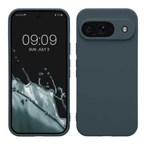 Pouzdro Kwmobile pro Google Pixel 9, tmavě zelené, silikonové, KWM000020PG008C