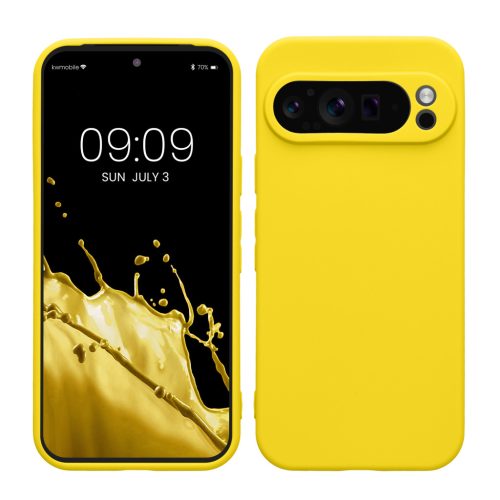 Pouzdro Kwmobile pro Google Pixel 9 Pro, žluté, silikonové, KWM000020PH001C