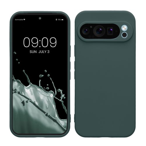 Pouzdro Kwmobile pro Google Pixel 9 Pro, zelené, silikonové, KWM000020PH003C