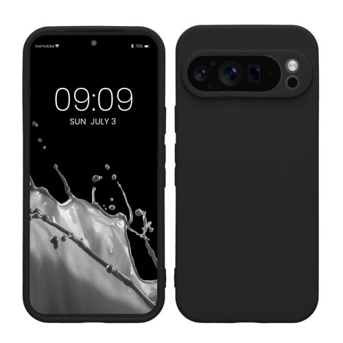 Pouzdro Kwmobile pro Google Pixel 9 Pro, černé, silikonové, KWM000020PH004C