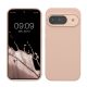 Pouzdro Kwmobile pro Google Pixel 9/Pixel 9 Pro, krémové, silikonové, KWM000020PI001C