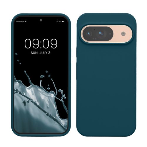 Pouzdro Kwmobile pro Google Pixel 9/Pixel 9 Pro, modré, silikonové, KWM000020PI008C