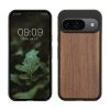 Pouzdro Kwmobile pro Google Pixel 9/Pixel 9 Pro, hnědé, dřevo/silikon, KWM000020PJ001C