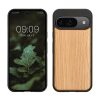 Pouzdro Kwmobile pro Google Pixel 9/Pixel 9 Pro, hnědé, dřevo/silikon, KWM000020PJ002C