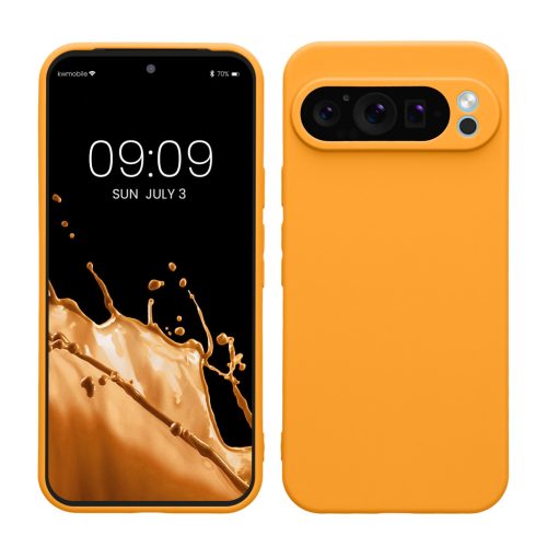 Pouzdro Kwmobile pro Google Pixel 9 Pro XL, oranžové, silikonové, KWM000020PU002C