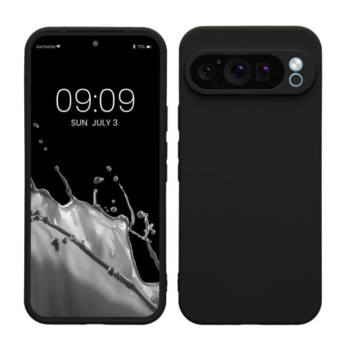 Pouzdro Kwmobile pro Google Pixel 9 Pro XL, černé, silikonové, KWM000020PU004C