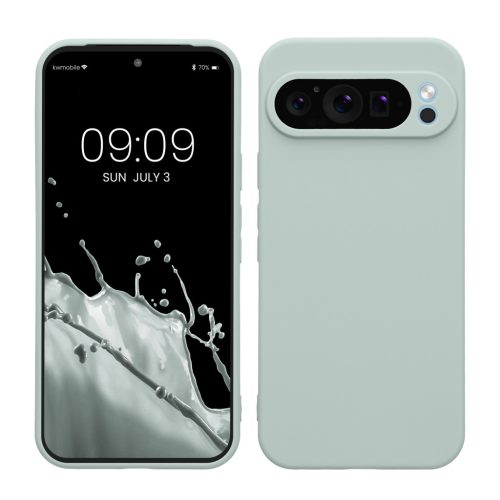 Pouzdro Kwmobile pro Google Pixel 9 Pro XL, světle zelené, silikonové, KWM000020PU005C