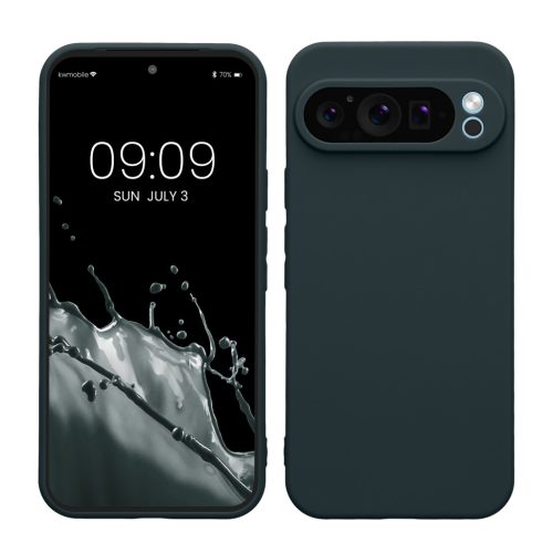Pouzdro Kwmobile pro Google Pixel 9 Pro XL, tmavě zelené, silikonové, KWM000020PU006C