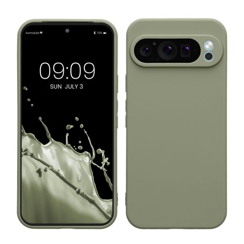Pouzdro Kwmobile pro Google Pixel 9 Pro XL, světle zelené, silikonové, KWM000020PU007C