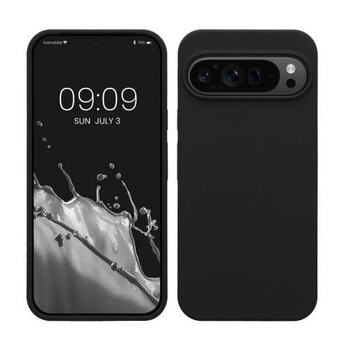 Pouzdro Kwmobile pro Google Pixel 9 Pro XL, černé, silikonové, KWM000020PV004C