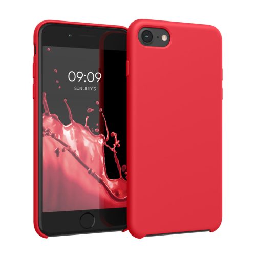Pouzdro Kwmobile pro Apple iPhone SE (2022)/iPhone SE (2020)/iPhone 8, červené, silikonové, KWM0000085I142C