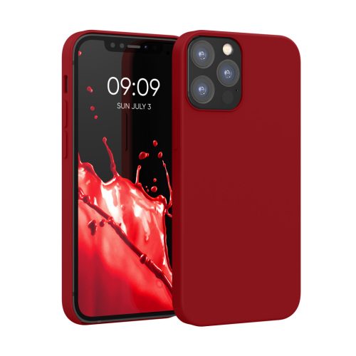 Pouzdro Kwmobile pro Apple iPhone 12/iPhone 12 Pro, červené, silikonové, KWM000011JP101C