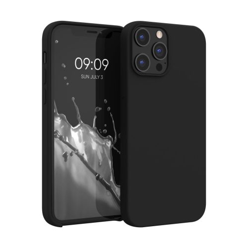 Silikonový kryt Kwmobile pro Apple iPhone 12 Pro Max, černý, KWM000011JR083C
