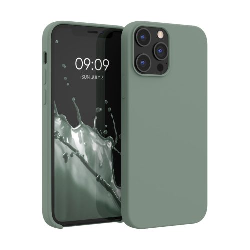 Silikonový kryt Kwmobile pro Apple iPhone 12 Pro Max, zelený, KWM000011JR084C