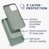 Silikonový kryt Kwmobile pro Apple iPhone 12 Pro Max, zelený, KWM000011JR084C