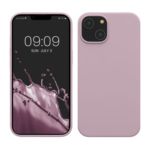 Pouzdro Kwmobile pro Apple iPhone 14, světle fialové, silikonové, KWM000016NI047C