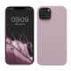 Pouzdro Kwmobile pro Apple iPhone 14, světle fialové, silikonové, KWM000016NI047C