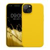 Silikonový kryt Kwmobile pro Apple iPhone 15 Plus, žlutý, KWM000020CB007C