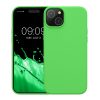 Silikonový kryt Kwmobile pro Apple iPhone 15 Plus, zelený, KWM000020CB010C