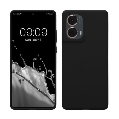 Pouzdro Kwmobile pro Motorola Moto G85, černé, silikonové, KWM000022TR001C