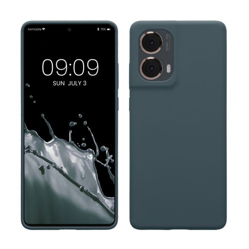 Pouzdro Kwmobile pro Motorola Moto G85, tmavě zelené, silikonové, KWM000022TR002C