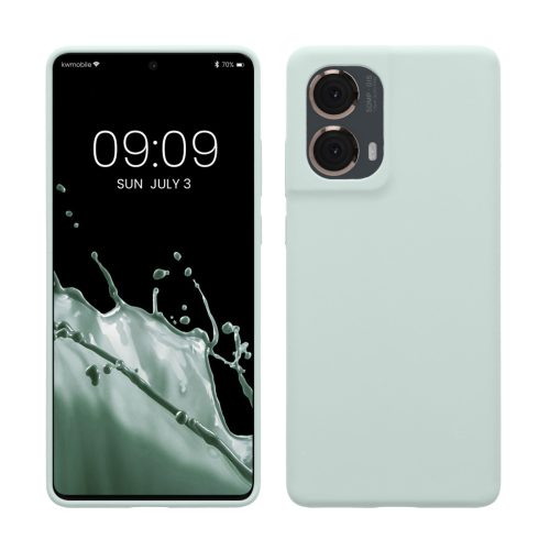 Pouzdro Kwmobile pro Motorola Moto G85, světle zelené, silikonové, KWM000022TR004C