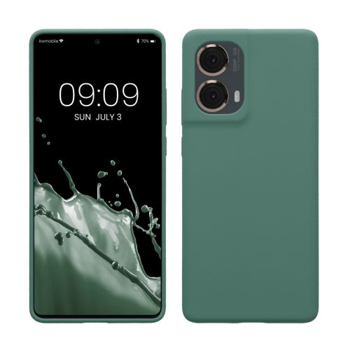 Pouzdro Kwmobile pro Motorola Moto G85, zelené, silikonové, KWM000022TR005C