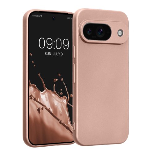 Pouzdro Kwmobile pro Google Pixel 9, růžové, silikonové, KWM000020PO004C