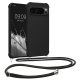 Pouzdro Kwmobile se šňůrkou na krk pro Google Pixel 9/Pixel 9 Pro, černé, silikonové, KWM000020PY001C